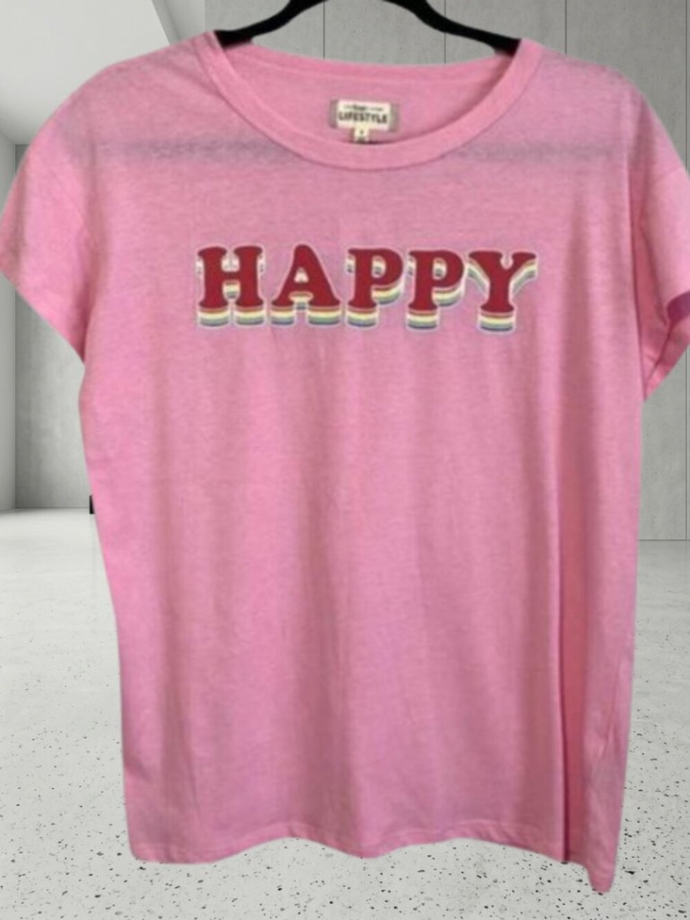2 for $20 The Happy Planner Tee Shirt NWT - “HAPPY” Graphic Pink Top - Small - Picture 3 of 7